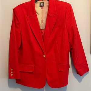 Vince Camuto Scarlet Blazer with Gold Buttons